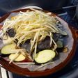 陶板鍋で蒸し焼き