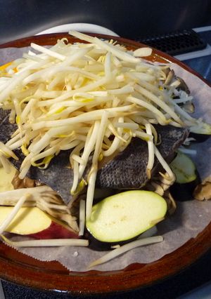 陶板鍋で蒸し焼き-レシピのメイン写真