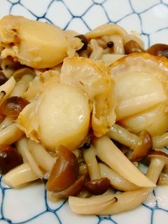 ホタテとしめじのバター醤油炒め-レシピのメイン写真