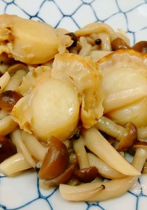 ホタテとしめじのバター醤油炒め-レシピのメイン写真
