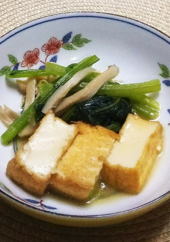 厚揚げと小松菜とエリンギの旨煮-レシピのメイン写真