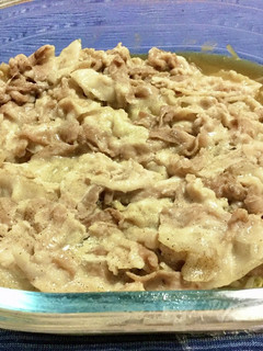 豚もやしの味付きレンジ蒸しそのまま食卓へ-レシピのメイン写真