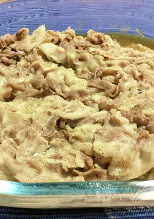 豚もやしの味付きレンジ蒸しそのまま食卓へ-レシピのメイン写真