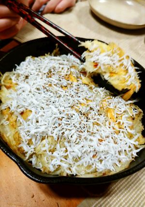 スキレットでじゃがいも・しらすのガレット-レシピのメイン写真