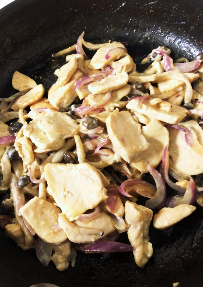 【簡単】お肉ときのこのめんつゆ炒め-レシピのメイン写真