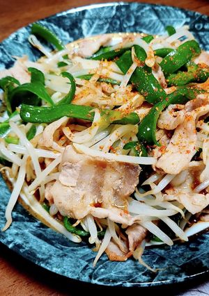 ぽん酢で食べる☆豚バラ野菜炒め-レシピのメイン写真