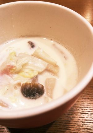 白菜としめじの味噌クリームスープ-レシピのメイン写真
