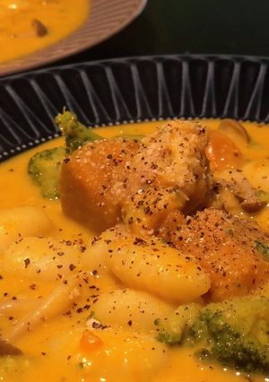 かぼちゃみそポタニョッキ-レシピのメイン写真