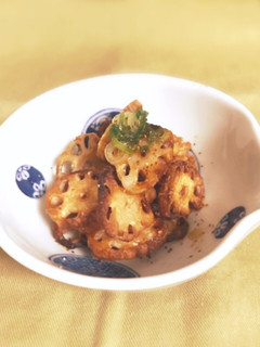 揚げ蓮根のポン酢かけ-レシピのメイン写真