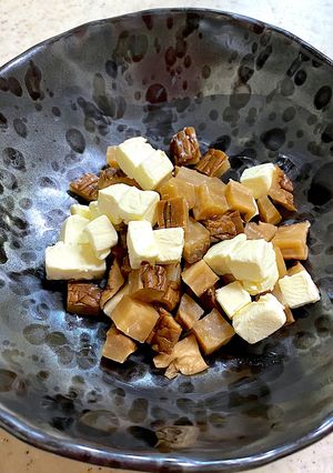 簡単！いぶりがっこクリームチーズ-レシピのメイン写真