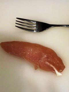 包丁要らず 鶏ササミのスジ取り-レシピのメイン写真