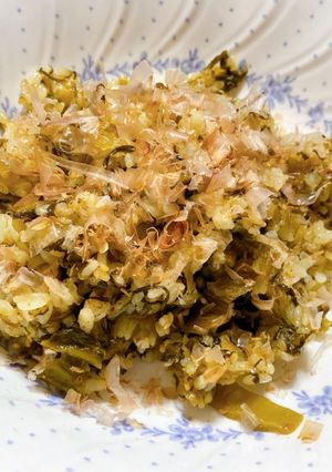 九州の味！卵なし高菜チャーハン-レシピのメイン写真