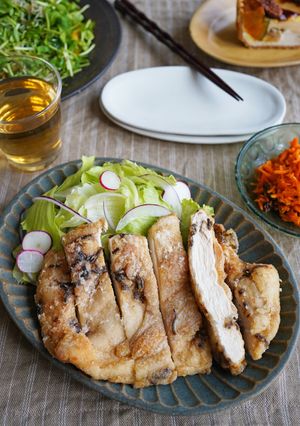 丸ごと揚げ焼き！鶏むね肉の塩昆布から揚げ-レシピのメイン写真