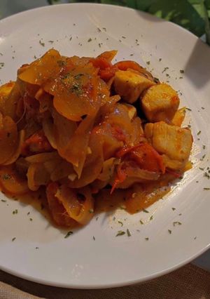 鶏むね肉とフレッシュトマト煮-レシピのメイン写真