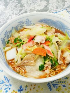 偏愛ラーメン野菜たっぷり♡サッポロ一番-レシピのメイン写真