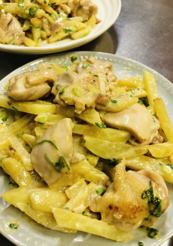 じゃがいもと鶏肉の照りマヨ炒め-レシピのメイン写真