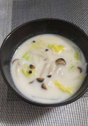しめじ白菜クリームスープ-レシピのメイン写真