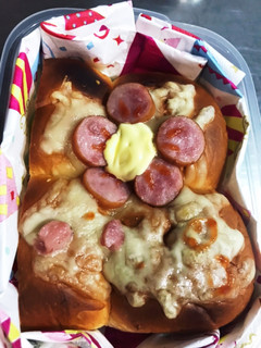 ちぎりパンでお花弁当-レシピのメイン写真