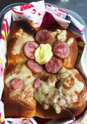 ちぎりパンでお花弁当-レシピのメイン写真