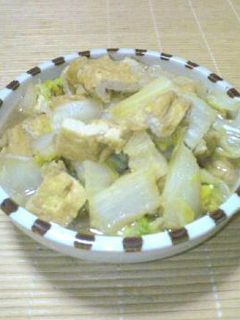 オカン直伝! 白菜と油揚げの炊いたん-レシピのメイン写真