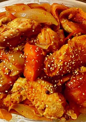 鶏肉のコチュジャン煮-レシピのメイン写真