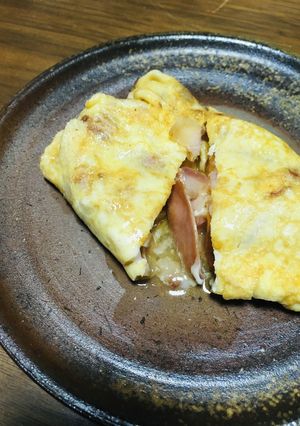 パンチェッタのスモークチーズオムレツ-レシピのメイン写真