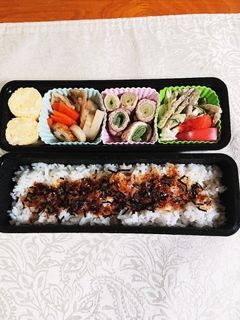 鍋の残りの葱を利用した豚肉巻き入りお弁当-レシピのメイン写真