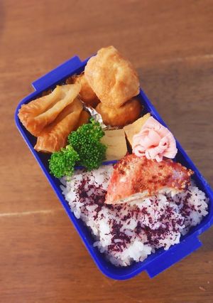 かぼちゃと竹輪の煮物和風弁当♪-レシピのメイン写真
