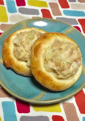 超簡単☆ふっくらポテマヨシーチキンパン♫-レシピのメイン写真
