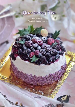 Ｘmas仕様*ブルーベリーの紅茶ケーキ-レシピのメイン写真