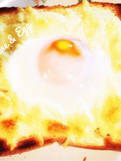 チーズ目玉焼きトースト-レシピのメイン写真