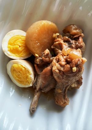 圧力鍋 手羽元と大根煮 お肉ほろほろ♬-レシピのメイン写真