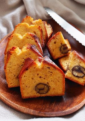 溶かしバターで作る栗のパウンドケーキ-レシピのメイン写真