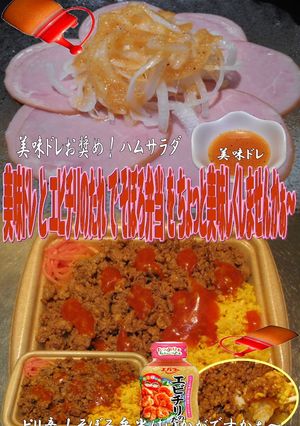 美味ドレとエビチリのたれでそぼろ弁当！-レシピのメイン写真