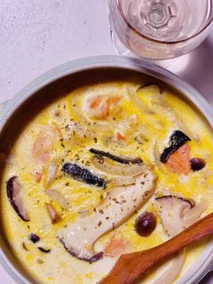 簡単!鮭ときのこのカレークリーム煮♪-レシピのメイン写真