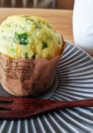 HMで簡単ほうれん草とチーズのマフィン☆-レシピのメイン写真