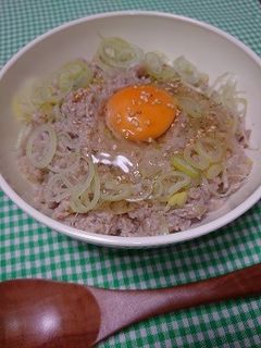 簡単☆お手軽ネギ塩そぼろ丼♩-レシピのメイン写真