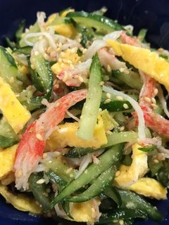 胡瓜とカニカマのごま酢和え-レシピのメイン写真