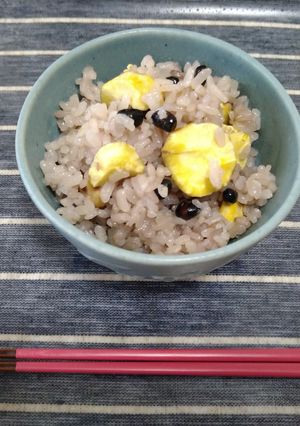 黒豆入り栗ご飯-レシピのメイン写真