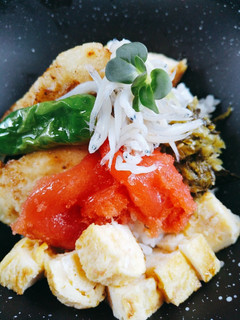 全部がメイン!笑 とり天たらこしらす丼-レシピのメイン写真