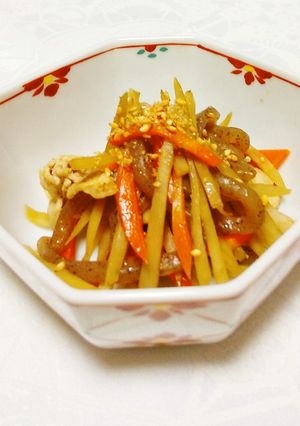 【給食】栄養きんぴら-レシピのメイン写真