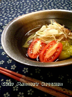 ☆茄子の焼き浸し〜花オクラ添え☆-レシピのメイン写真