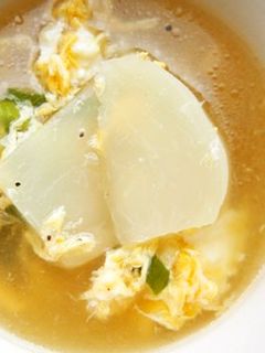 かぶと、ふわふわ卵のスープ♪-レシピのメイン写真