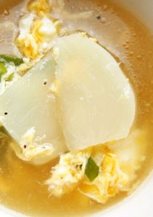 かぶと、ふわふわ卵のスープ♪-レシピのメイン写真
