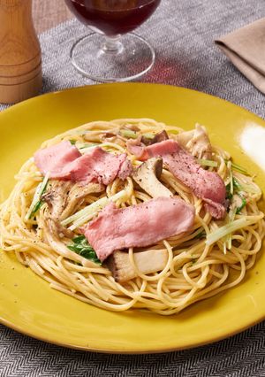きのことローストビーフのごちそうパスタ-レシピのメイン写真