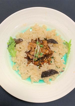 松茸炊き込みご飯と那古野の華とくるみの華-レシピのメイン写真