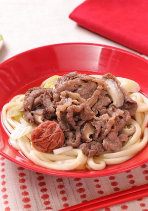 牛肉甘辛煮のせ!年明けうどん-レシピのメイン写真