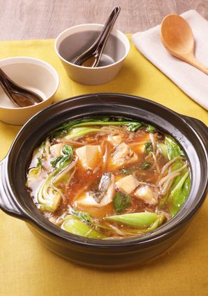 たらと豆腐の中華風とろみ鍋-レシピのメイン写真