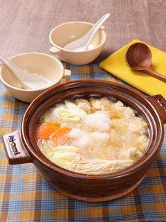 ふわふわ!鶏だんごと白菜のみぞれ鍋-レシピのメイン写真