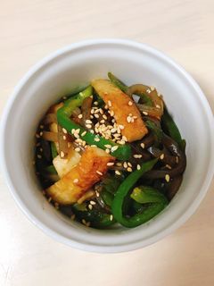 ちくわピーマンこんにゃくの金平-レシピのメイン写真